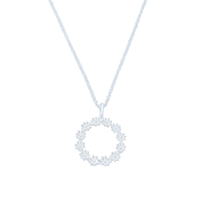 Ariadne Daisy Pendant Necklace | Sterling Silver