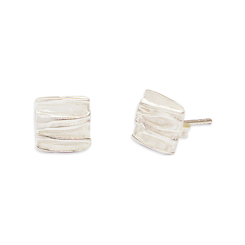 Ailish Square Stud Earrings | Sterling Silver