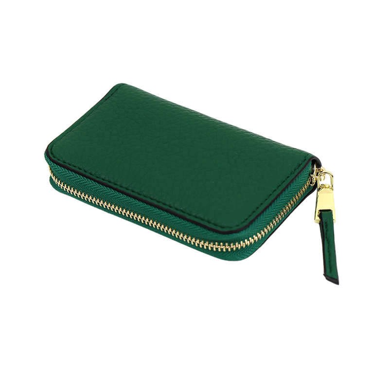 Vegan Leather Purse Emerald Green About Living