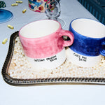 Ceramic 'Chill Pill' Mug | Blue & White