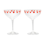 Classic Love Heart Champagne Glasses | Set of 2