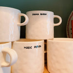 'Drama Queen' Ceramic Mug | White