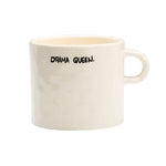 'Drama Queen' Ceramic Mug | White