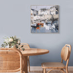 'Harbour Haven' Wall Art | Joanne Lea | 80x80cm