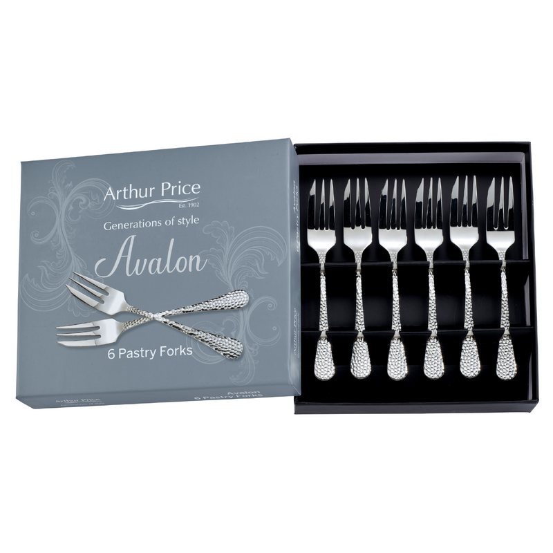 Avalon Pastry Fork Box Set | 6 Piece