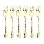 Champagne Avalon Pastry Fork Box Set | 6 Piece