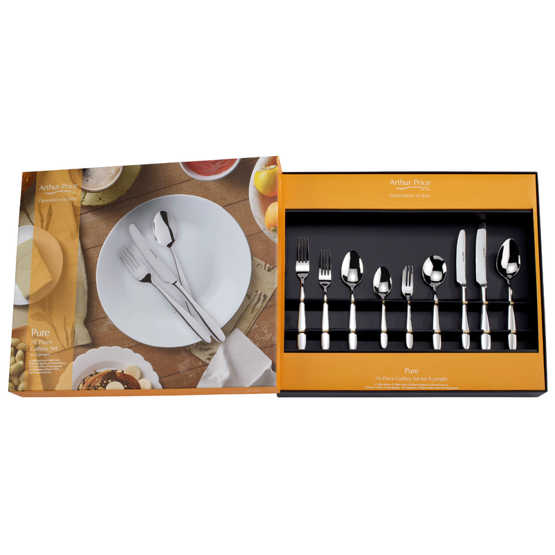 Pure Cutlery Box Set | 76 Piece