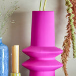 Isold Stoneware Vase | Hot Pink | 22cm