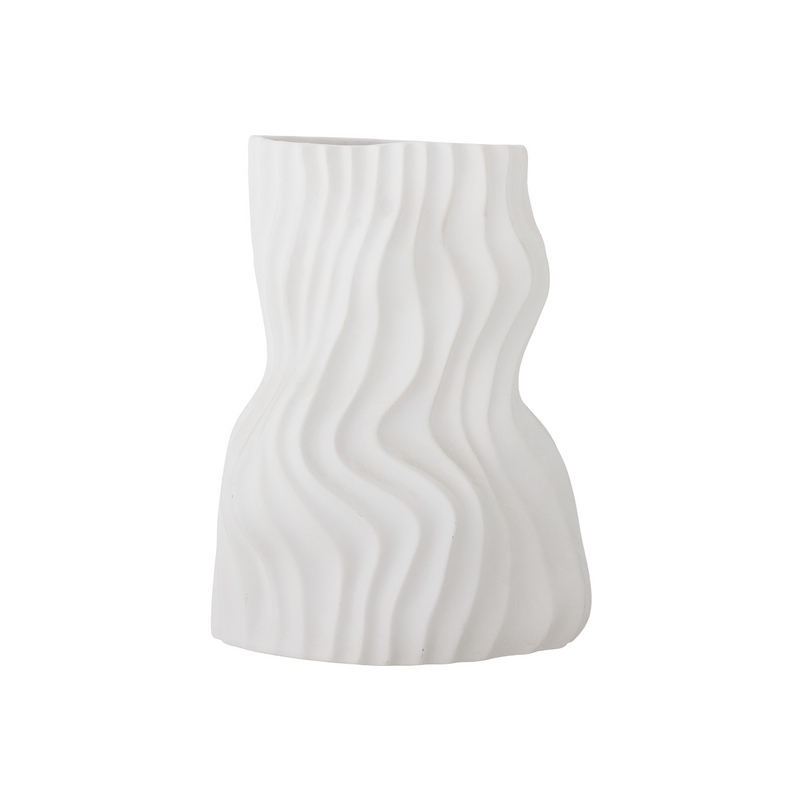 Sahal Ceramic Vase | White | 25.5cm