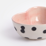 Ceramic Dotty Heart Trinket Bowl