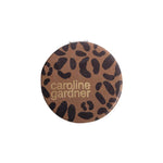 Round Leopard Print Pocket Mirror