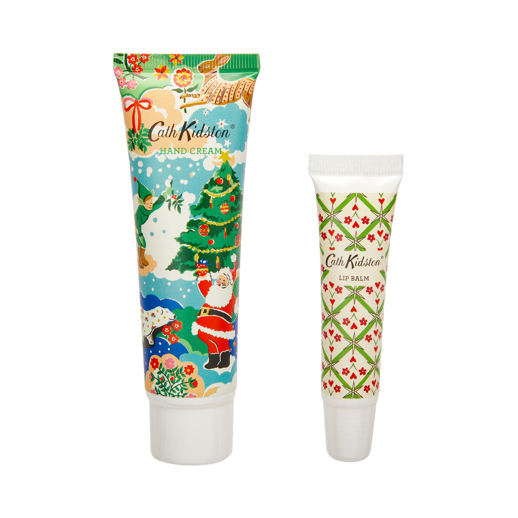 Cath Kidston Christmas Legends Hand & Lip Tin - Red Berry & Cedar 