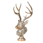 Reindeer Head Decoration | Antique Gold