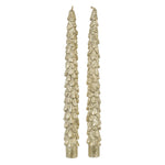 Christmas Tree Taper Candles | Gold | Set of 2