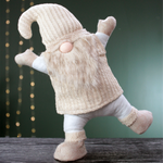 Dancing Gnome Gonk | White & Beige