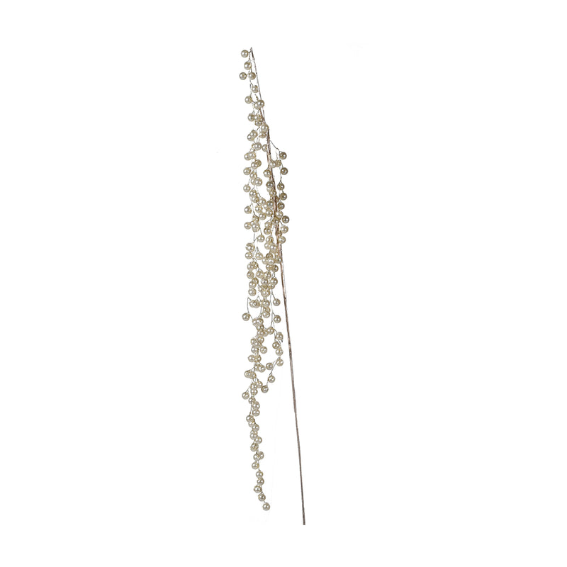 Faux Pearl Spray | White | 61cm