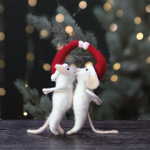 Kissing Christmas Mice Decoration