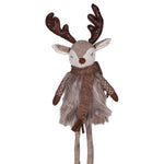 Winter Wrapped Reindeer Decoration | Brown