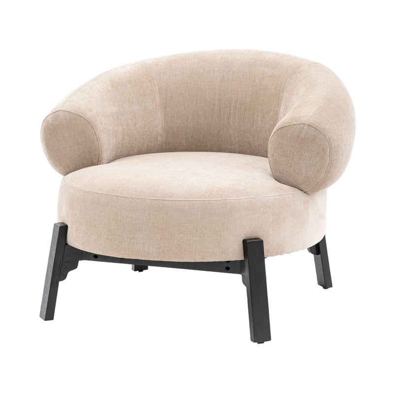 Ardo Curved Armchair | Cream