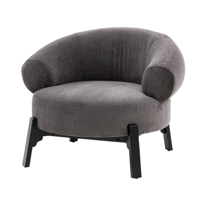 Ardo Curved Armchair | Stone Grey