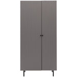 Buckhurst Scalloped 2 Door Wardrobe | Grey