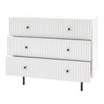 Buckhurst Scalloped 3 Drawer Chest | White