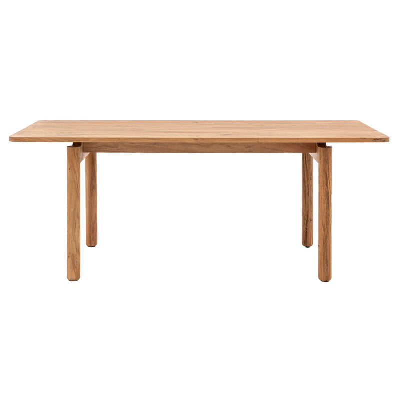 Cannes Retro Rectangular Dining Table | Natural Acacia