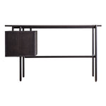 Carbury 2 Drawer Desk | Black/Natural