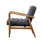 Datsun Mid-Century Leather Armchair | Antique Ebony