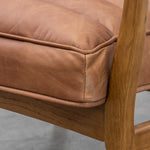 Datsun Mid-Century Leather Armchair | Vintage Brown