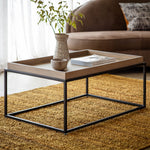 Forden Mid-Century Coffee Table | Grey/Black