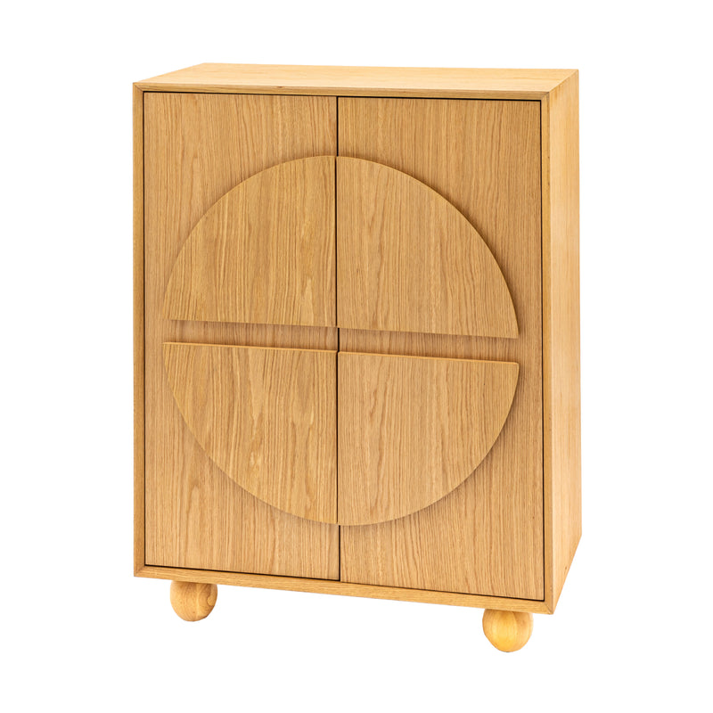 Geo Retro 2 Door Cupboard | Natural