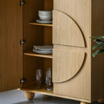 Geo Retro 2 Door Cupboard | Natural