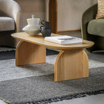 Geo Retro Coffee Table | Natural