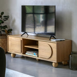 Geo Retro Media Unit | Natural