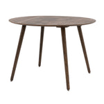 Hatfield Retro Round Dining Table | Smoked Oak