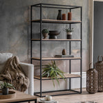 Henley Display Shelving Unit | Natural/Black