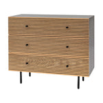 Hyland 3 Drawer Chest | Natural/Black