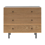 Hyland 3 Drawer Chest | Natural/Black