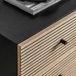 Hyland 3 Drawer Chest | Natural/Black