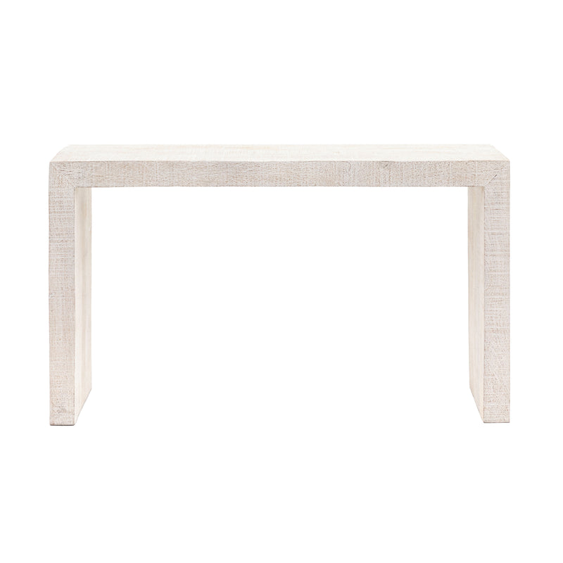 Iowa Rustic Console | Whitewash Mango Wood