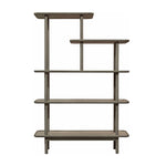 Kingham Rustic Open Display Shelving Unit | Grey Oak