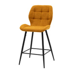 Manford Mid-Century Bar Stools | Saffron | Set of 2