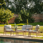 Outdoor Corsica Lounge Set | Grey Acacia