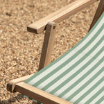 Outdoor Creta Deck Chair | Green Stripe