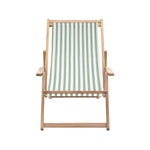 Outdoor Creta Deck Chair | Green Stripe