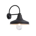 Outdoor Farmhouse Wall Light | Black | 40cm