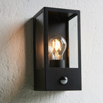 Outdoor Oxford PIR Wall Light | Black | 13cm