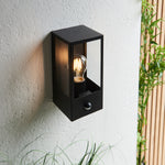 Outdoor Oxford PIR Wall Light | Black | 13cm