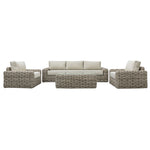 Outdoor Ragusa Lounge Set | Natural Rattan